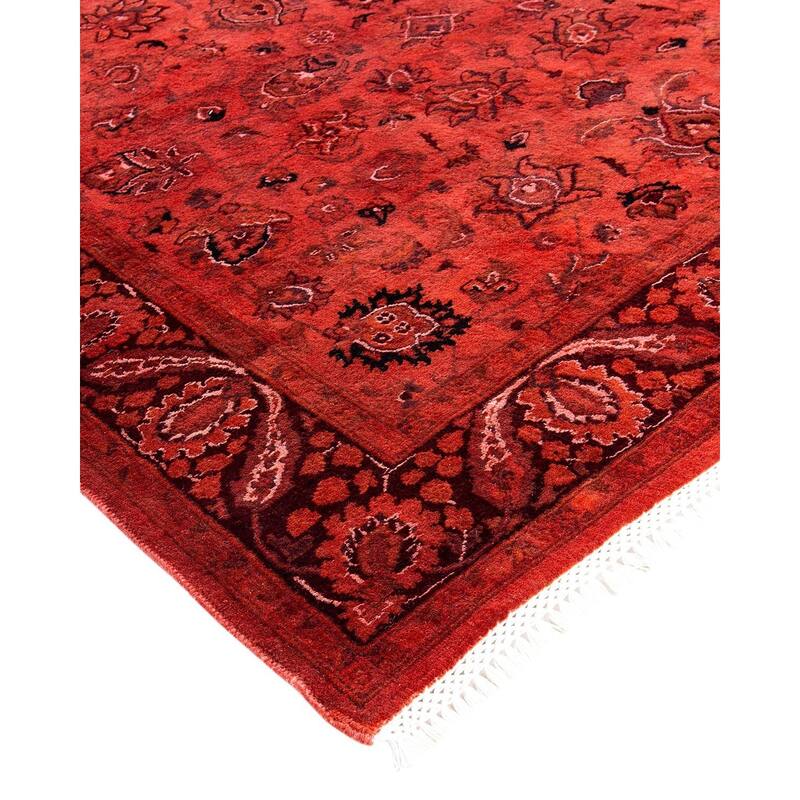 Fine Vibrance, One-of-a-Kind Hand-Knotted Area Rug - Orange, 4' 1" x 6' 4" - 4' 1" x 6' 4"