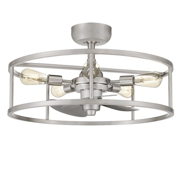 Quoizel New Steel 5-light Fandelier 