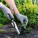preview thumbnail 5 of 3, Garden Weeding Shovel Hand Weeder Puller Root Trowel Transplanter Red Black - Silver Tone, Red, Black