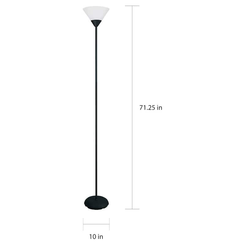Porch & Den Brumback 1-light Stick Torchiere Floor Lamp