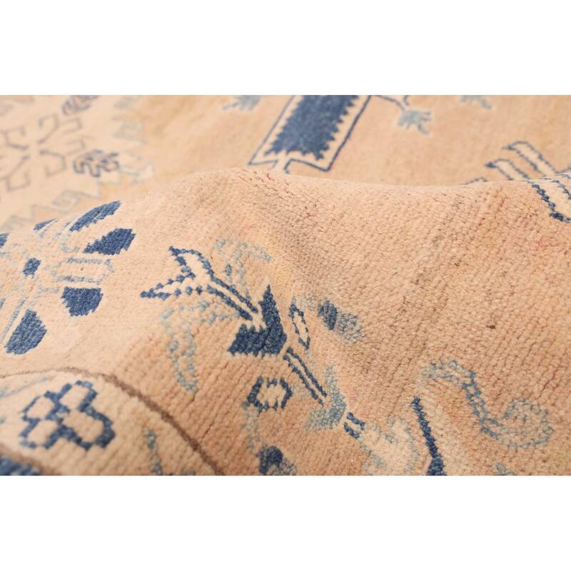 ECARPETGALLERY Hand-knotted Finest Ghazni Brown Wool Rug - 9'0 x 11'5