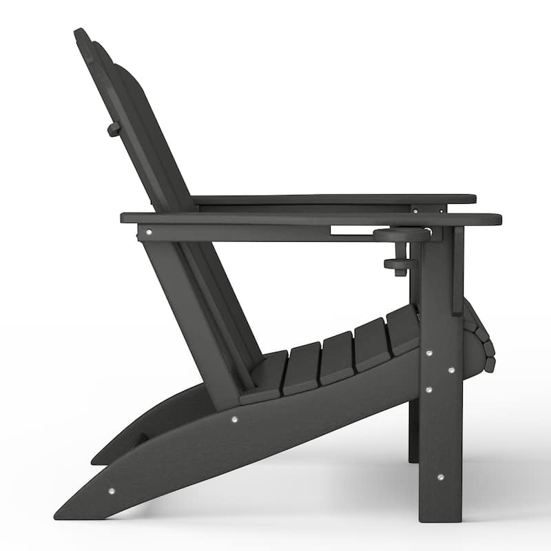 Aderson Outdoor Poly Adirondack Chair with Side Table