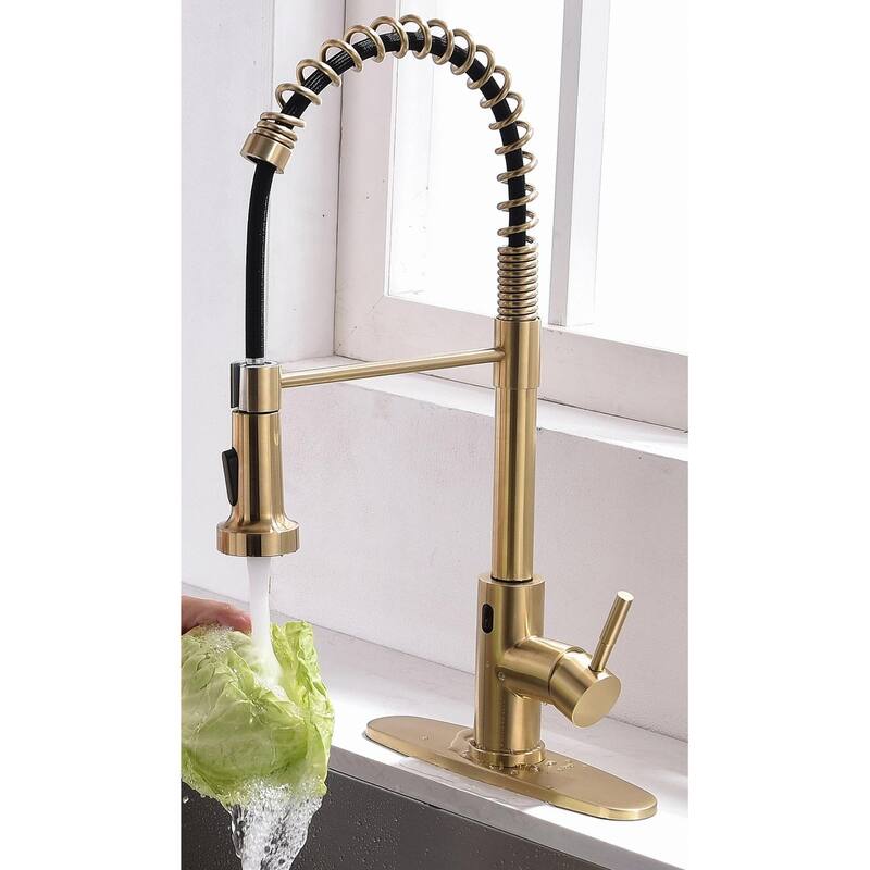 Topcraft Touchless Single Handle Pulldown Sprayer Kitchen Faucet