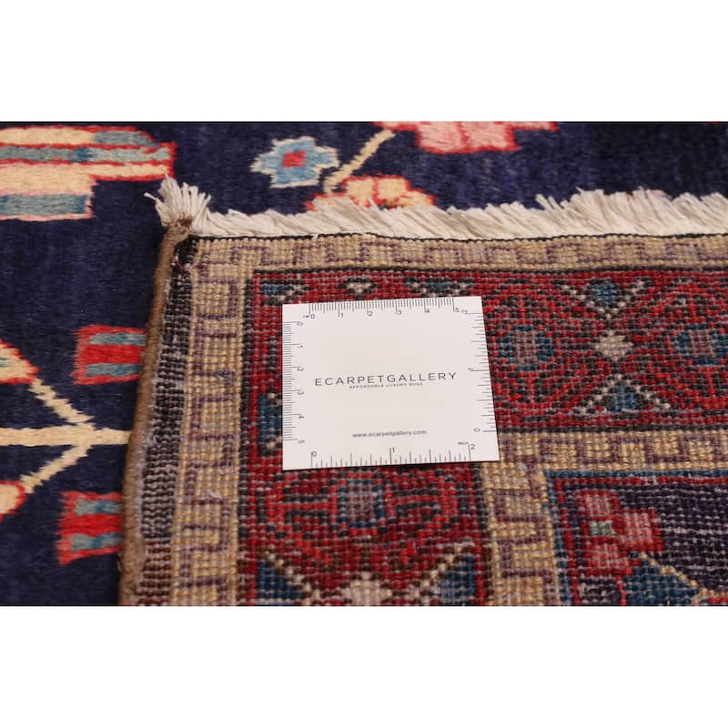 ECARPETGALLERY Hand-knotted Melis Vintage Navy Wool Rug - 5'2 x 6'8