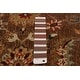 preview thumbnail 8 of 7, ECARPETGALLERY Hand-knotted Jamshidpour Brown Wool Rug - 5' 1" x 6' 8"
