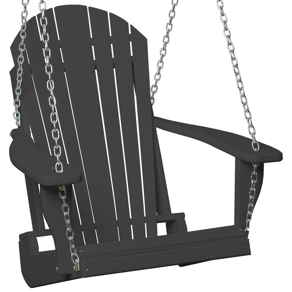Poly Lumber Adirondack Swing Chair with Chains