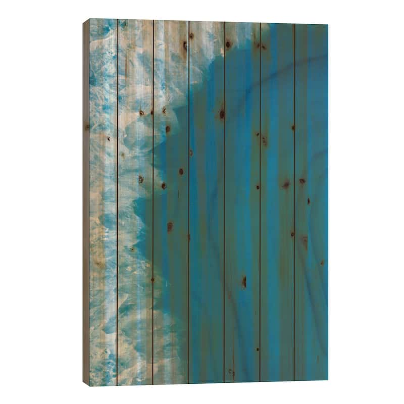 Agate Geode I Print On Wood by Wild Apple Portfolio - Multi-Color - 26x18x1.5