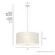 preview thumbnail 4 of 9, Hunter Solhaven Drum Pendant Light