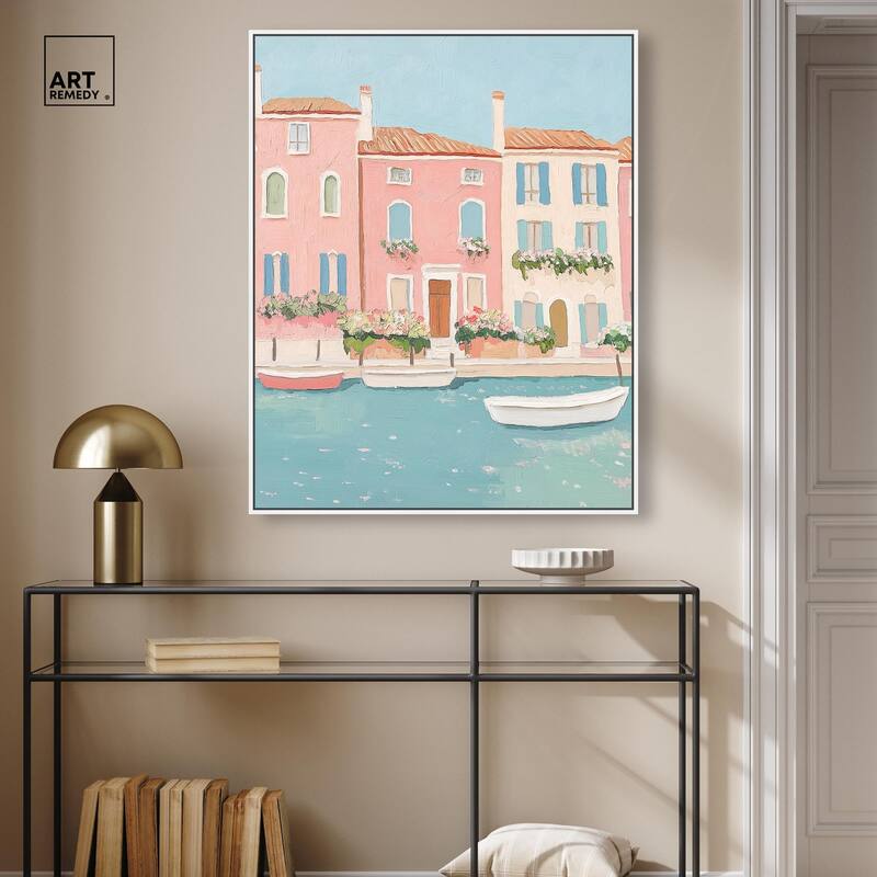 Adrift in Venice Canvas by Art Remedy