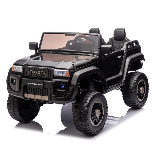 slide 2 of 100, Licensed Toyota LC250 24V Ride On Car for Kids - Bluetooth, Music, Remote Control Black