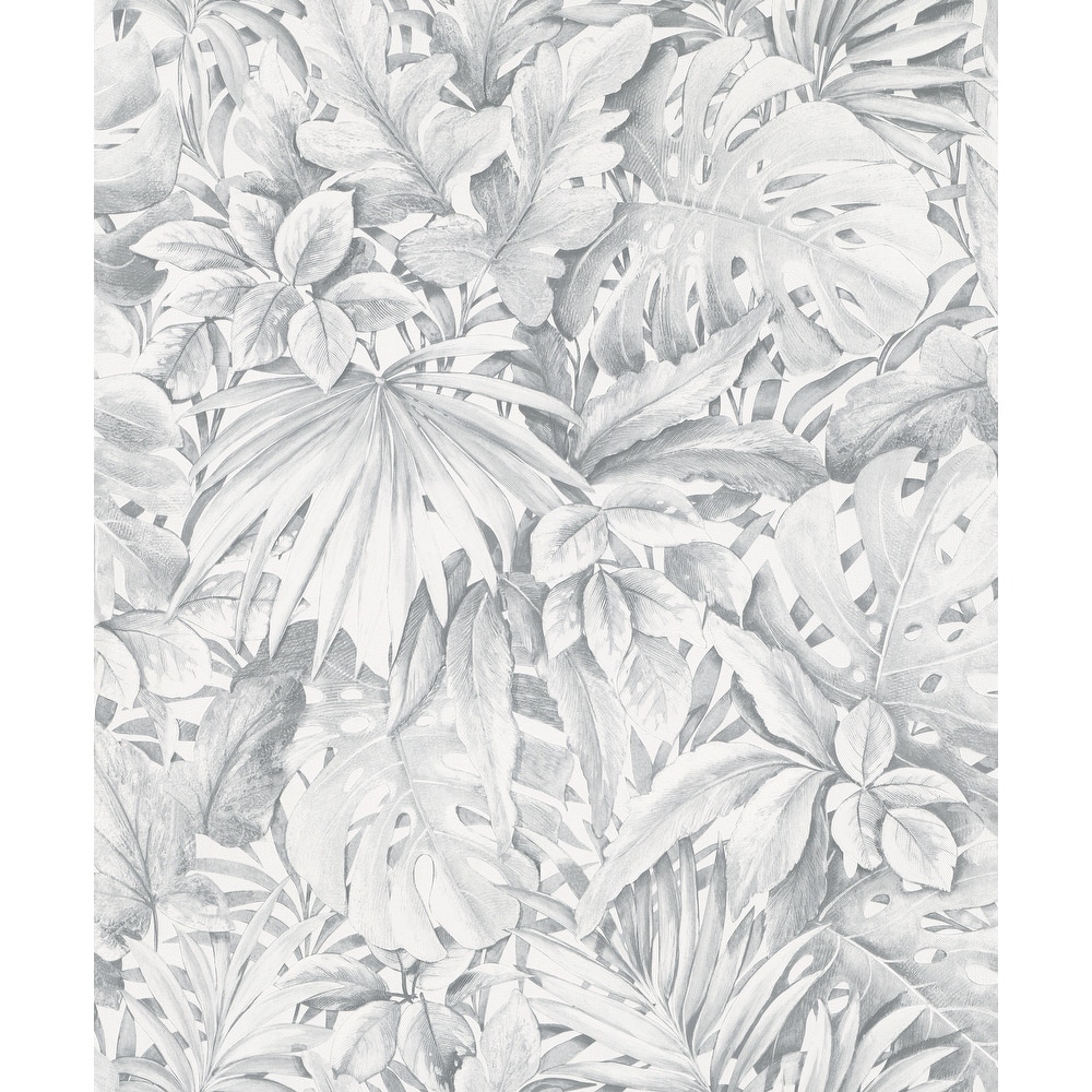 Galerie Wallcoverings Eden Collection Jungle Leaves Vinyl on Non-Woven Matte Wallpaper Roll