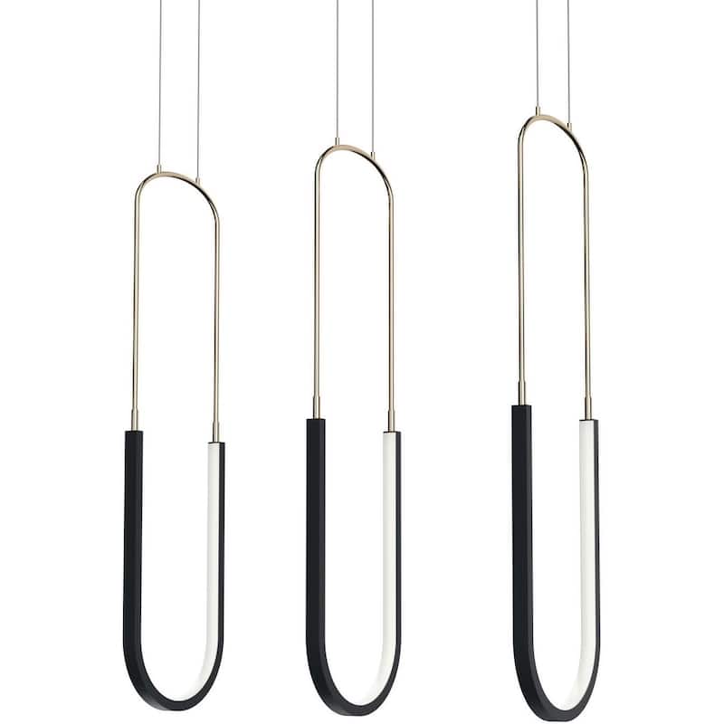 Kichler 84315 Wayan 24" Wide Linear Chandelier - Matte Black