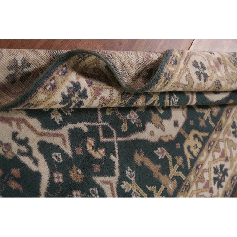 Oushak Indian Area Rug Handmade Wool Carpet - 4'2"x 6'1"