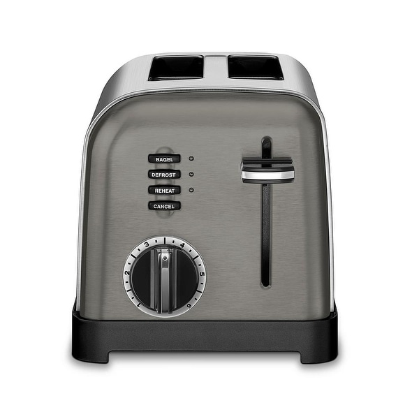 Cuisinart CPT-160BKS Metal Classic Toaster, 2-Slice, Black Stainless