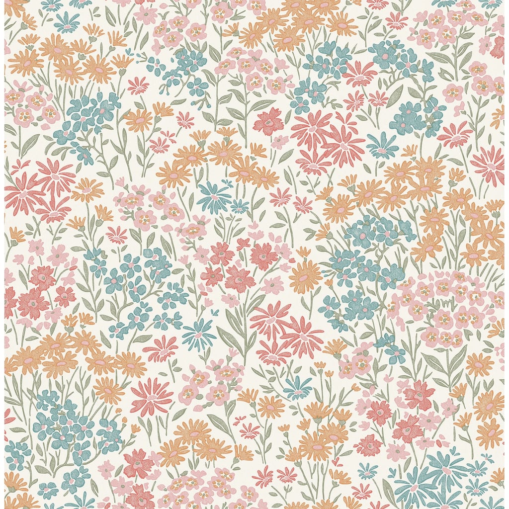 Ditsy Multi Daisies Wallpaper