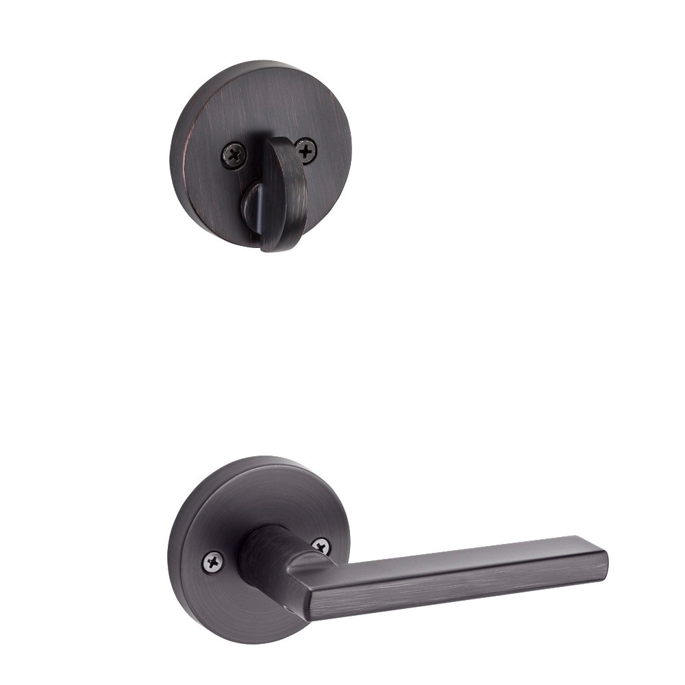Kwikset 971HFLRDT Halifax Lever Keyed Entry Handleset Interior