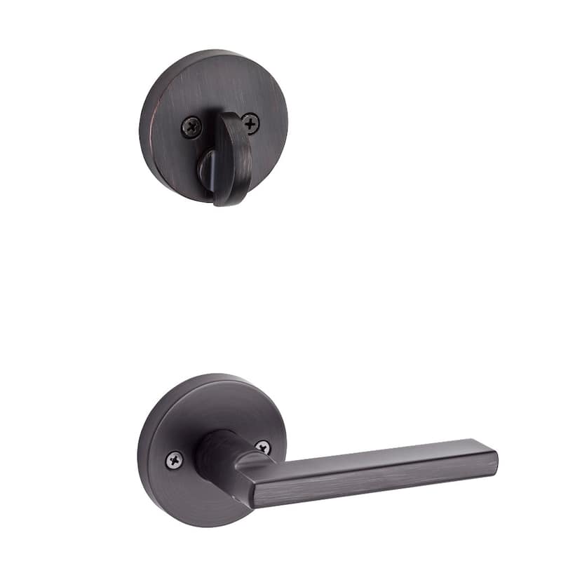 Kwikset 971HFLRDT Halifax Lever Keyed Entry Handleset Interior Pack