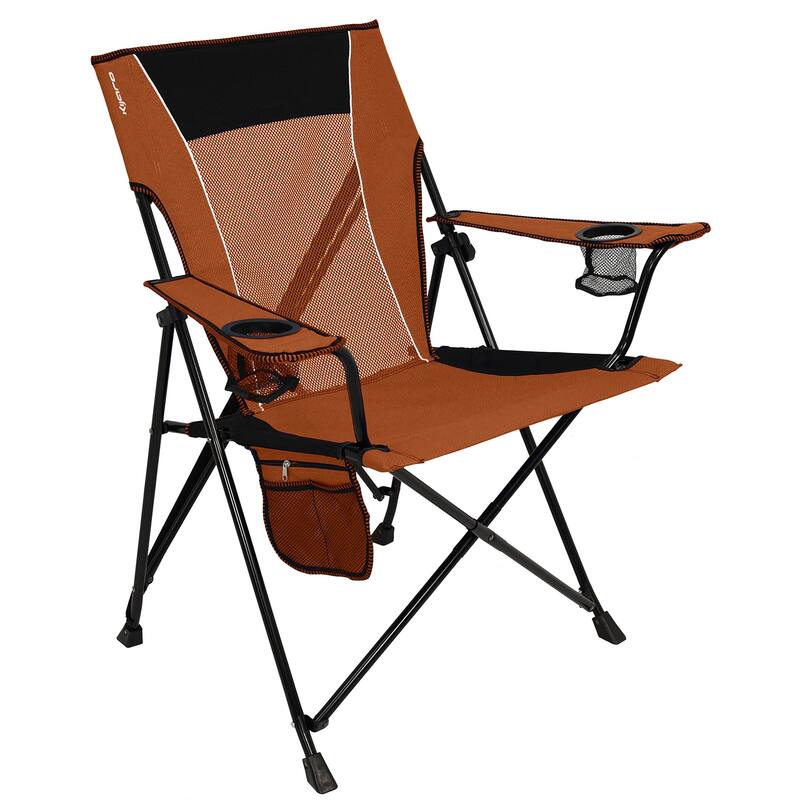 Dual Lock Camping Chair, Folding Beach Chair High Back Lightweight Portable Backpack Chair with Headrest