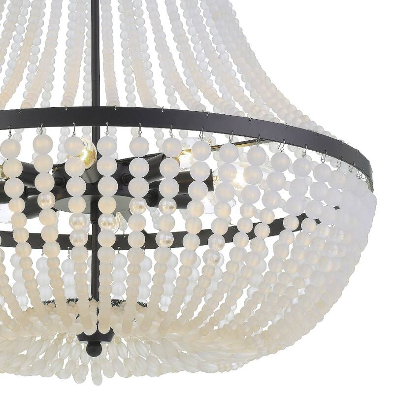 Crystorama Lighting Group Rylee 8 Light 25" Wide Beaded Empire