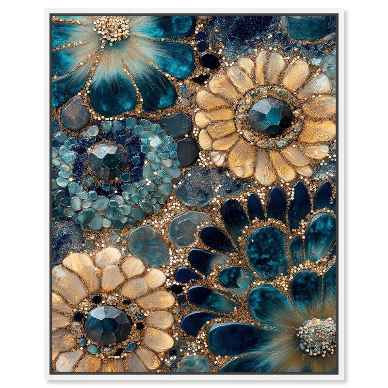 Opulent Geode III Canvas by Art Remedy - White - 30" x 36"