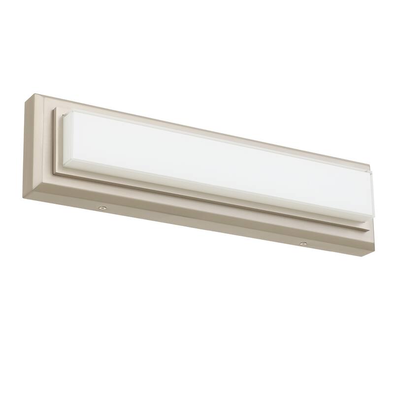 18" Integrated LED Bathroom Vanity Light Bar - Brushed Nickel