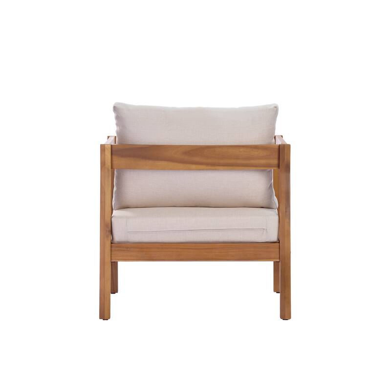 Christopher Knight Home Thalia Acacia Wood Outdoor Lounge Chair