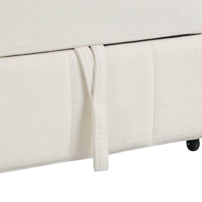 90" L-Shaped Warp Knitted Fabric Sectional Sofa with Storage Chaise