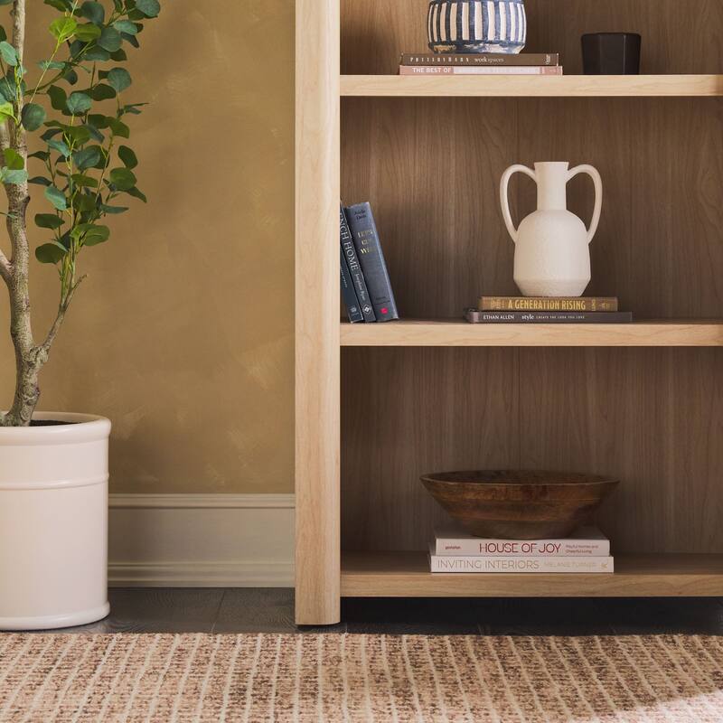 Walker Edison Modern Wood Open Bookshelf