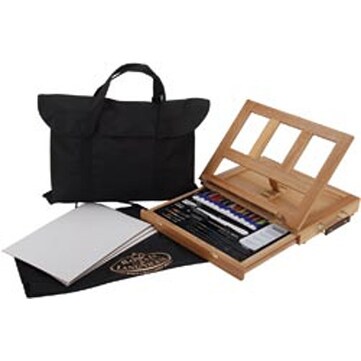 Shop Easel Art Set With Easy To Store Bag Acrylic Free Shipping