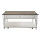 preview thumbnail 4 of 16, Magnolia Manor Antique White Weathered Bark 3-piece Cocktail Table Set