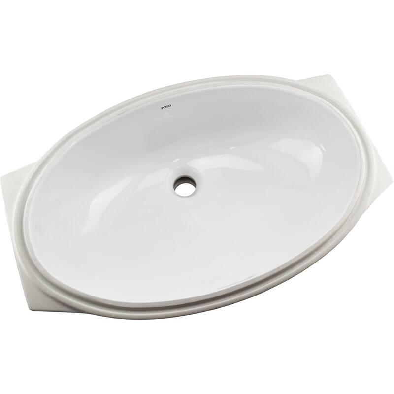 TOTO 23-1/4" Oval Vitreous China Undermount Bathroom Sink with - Cotton