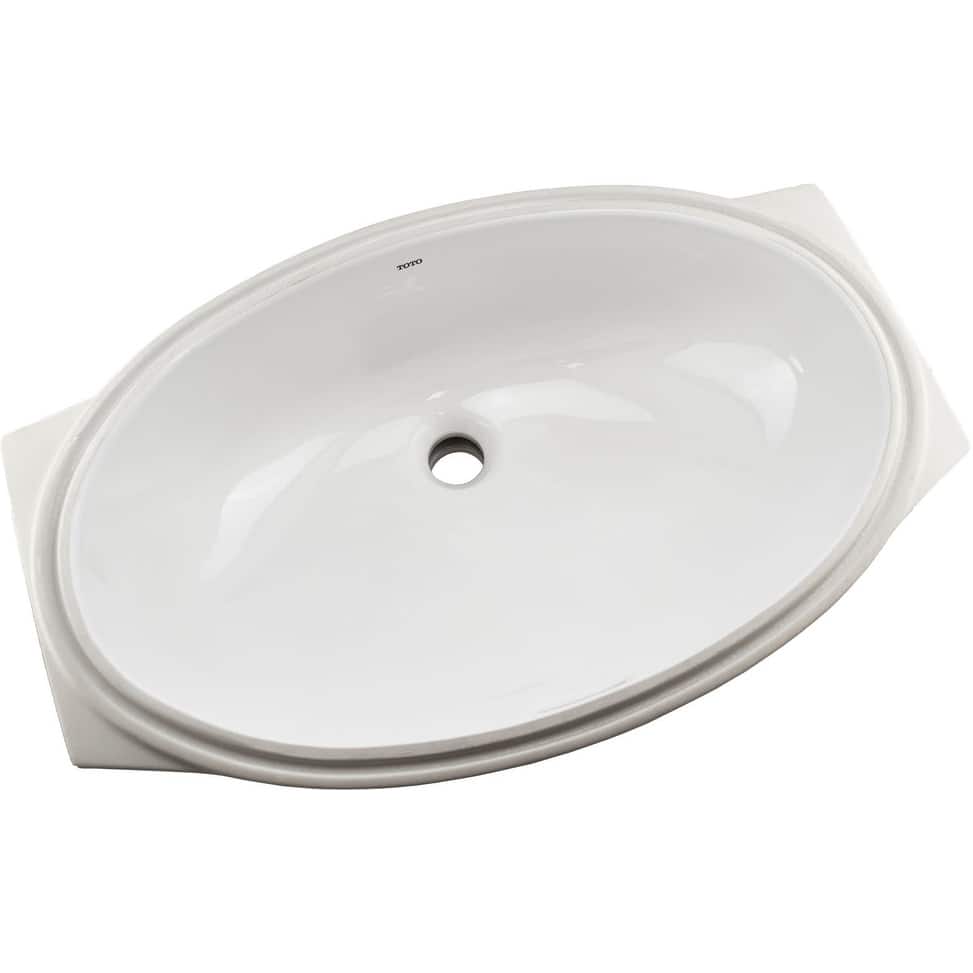 TOTO 23-1/4" Oval Vitreous China Undermount Bathroom Sink with