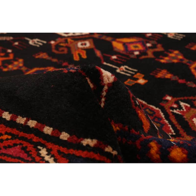 ECARPETGALLERY Hand-knotted Konya Anatolian Navy Wool Rug - 3'8 x 12'7