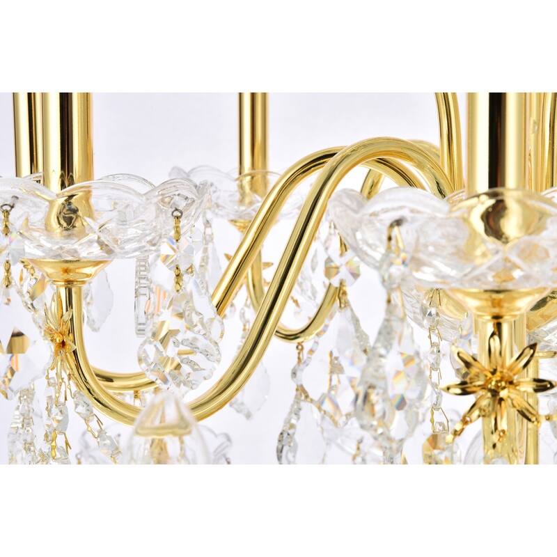 Fleur Illumination 24 light Gold Chandelier