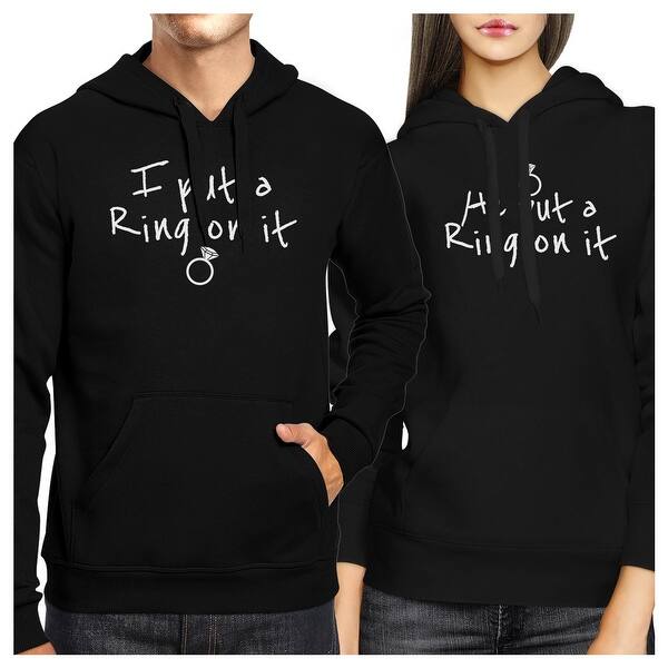 Shop Ring On It Couple Hoodies Engagement Photo Shoot Matching