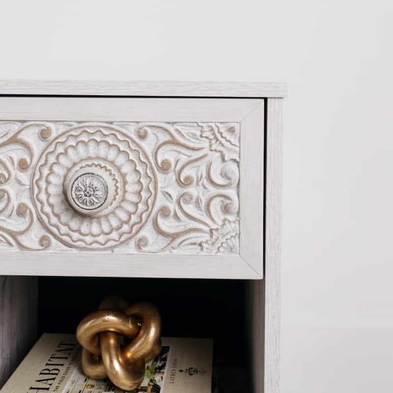 Signature Design by Ashley Paxberry White 1-drawer Nightstand