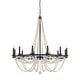 preview thumbnail 16 of 25, Acroma 12-light Farmhouse Empire Beaded Chandelier