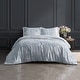 preview thumbnail 6 of 11, DESIGN STUDIO Rochelle Outline Floral Crushed Velvet Comforter Set Blue - Twin
