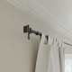 preview thumbnail 6 of 16, Acroma Streamlined Adjustable Curtain Rod Black 120 to 170 inches