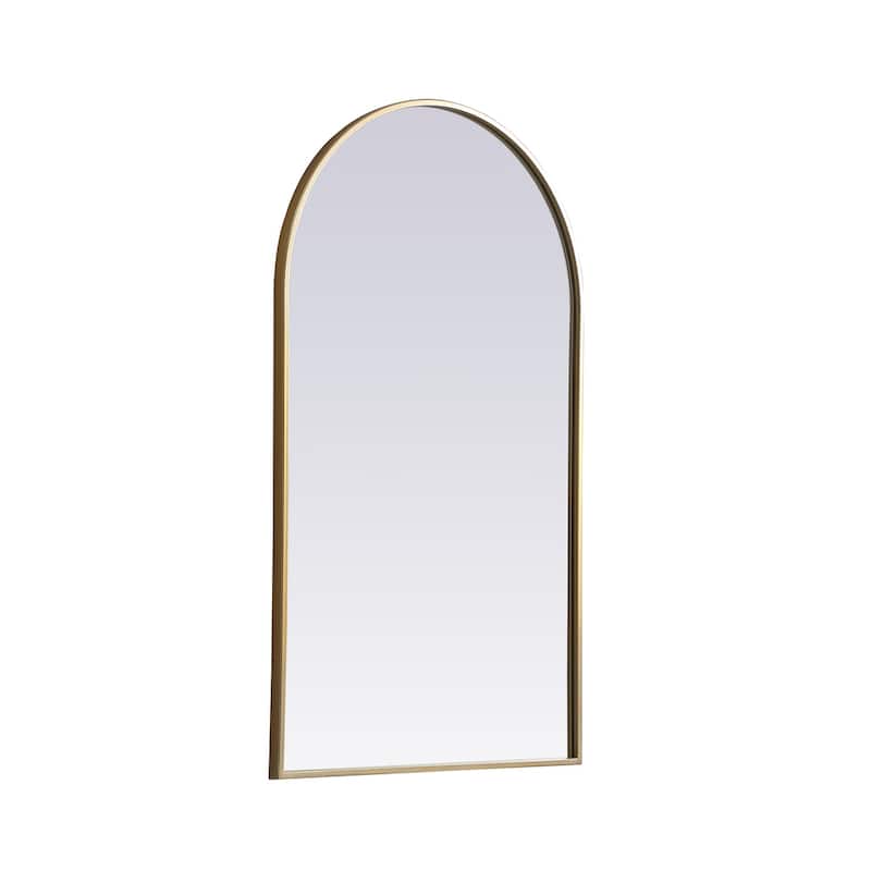 Indigo Home Metal Frame Arch Mirror 24x40 Inch