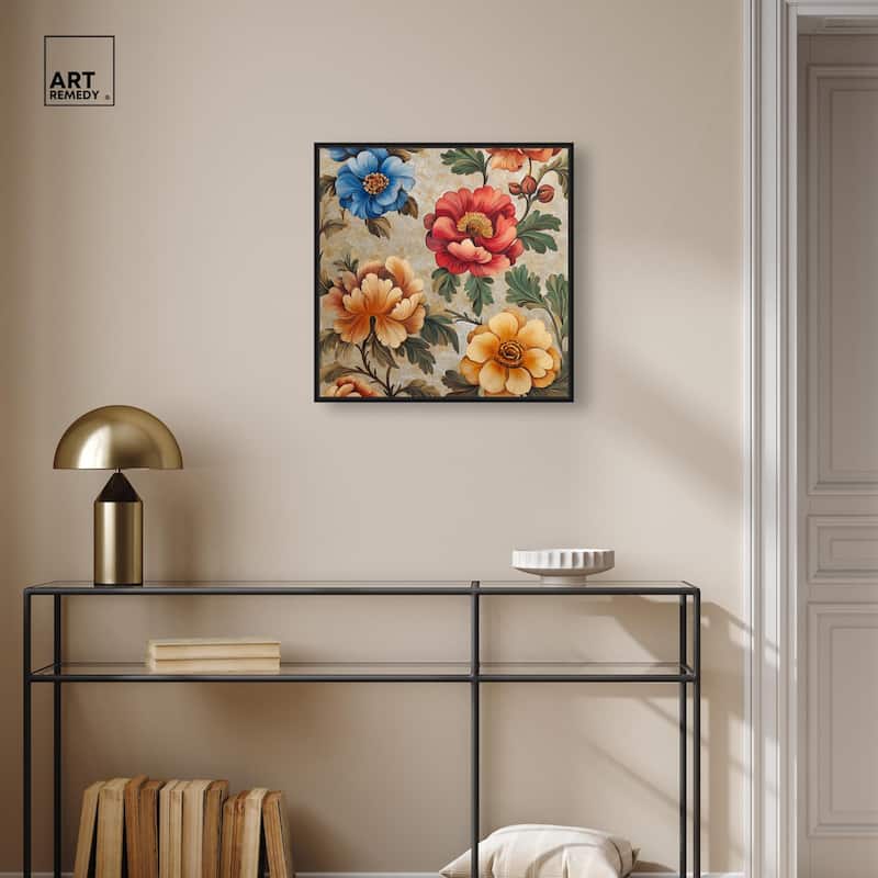 Golden Gardenia I Canvas by Art Remedy