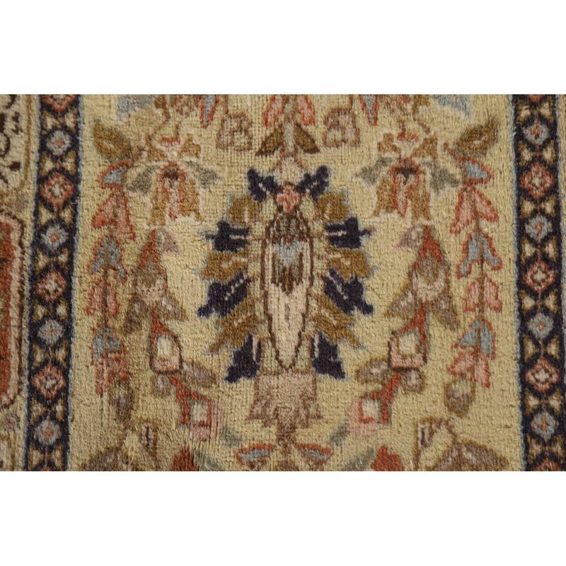 Hand Knotted Oriental 100% Wool Carpet Traditional All-Over Beige & Ivories Tabriz Area Rug - 18' 2'' X 13' 1''