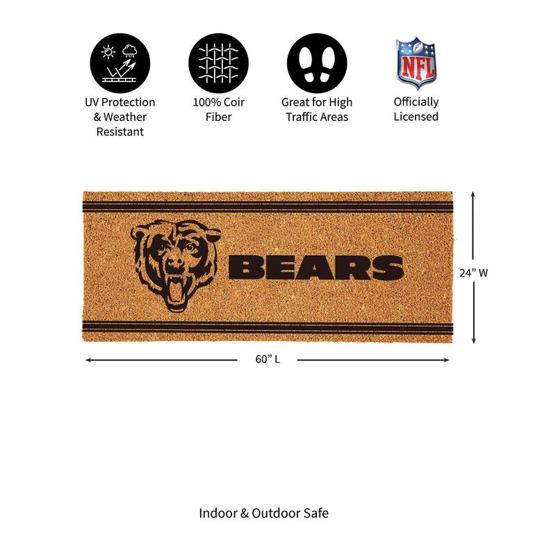Chicago Bears Monochrome Indoor/Outdoor Coir Door Mat