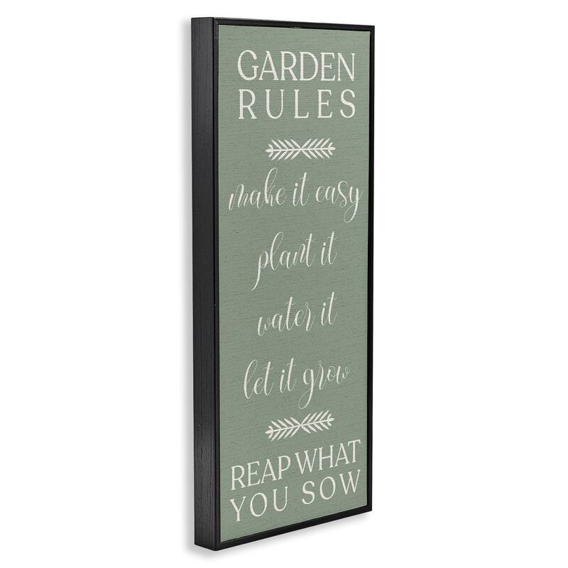Stupell Reap What You Sow Gardening Framed Giclee Art Design By Lil' Rue