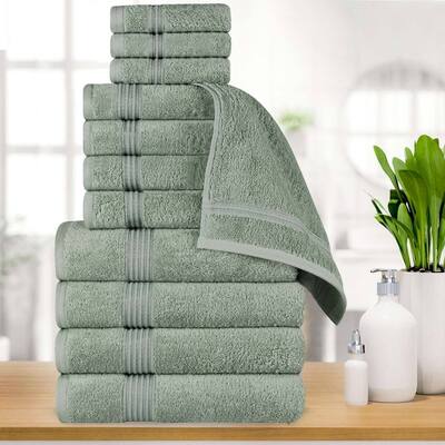 Superior Heritage Egyptian Cotton Absorbent 12-Piece Towel Set
