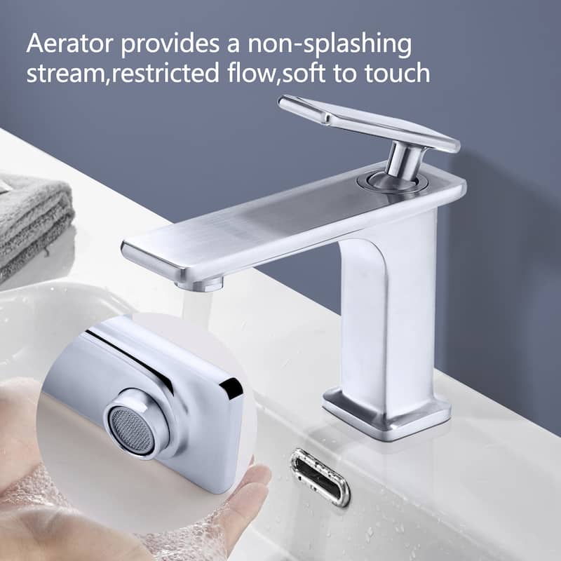 Topcraft 6/12in Single Handle Single Hole Bathroom Faucet Bathroom Vessel Faucet