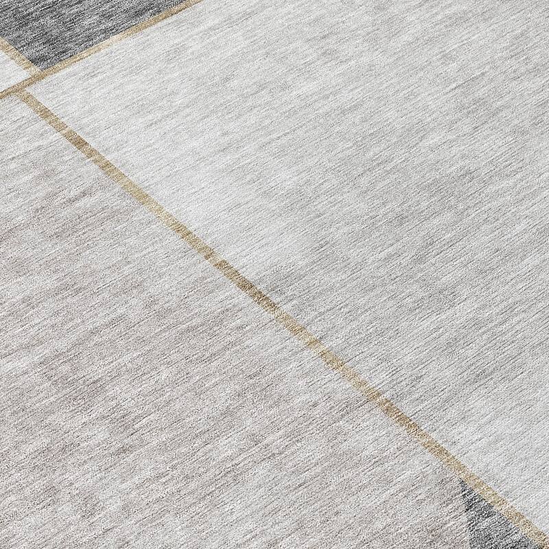 Machine Washable Indoor/ Outdoor Chantille Simple Modern Rug