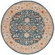 preview thumbnail 77 of 96, SAFAVIEH Handmade Antiquity Izora Traditional Oriental Wool Rug 6' Round - Blue - Round