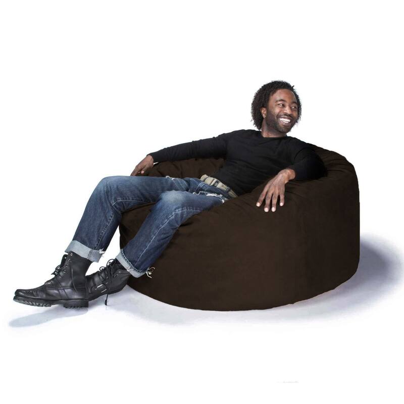 Jaxx 4 Foot Saxx Large Bean Bag Chair and Lounger for Teens and Adults - Microsuede