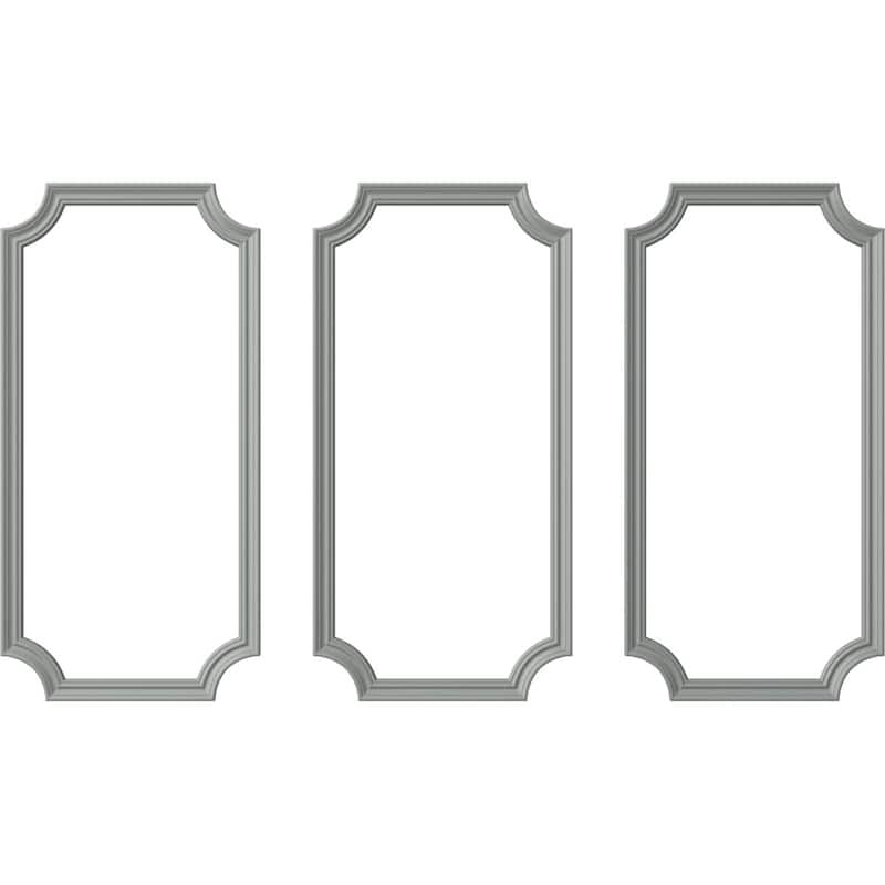 Oxford Smooth Panel Moulding Kit - 24"W x 48"H - Triple Pack